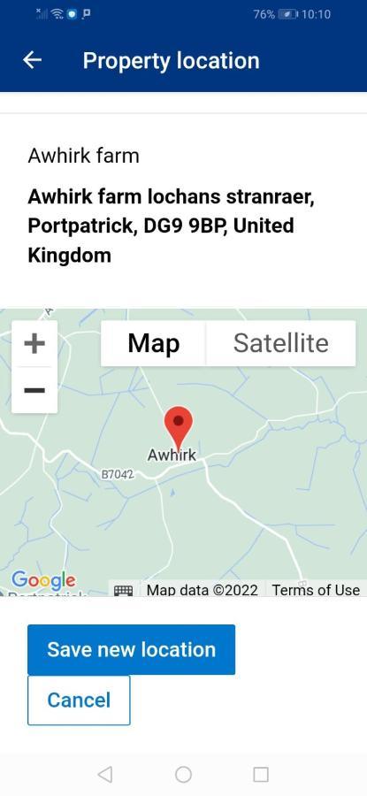 Bed and Breakfast Awhirk Farm Portpatrick Exterior foto